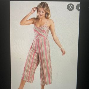 Vivianne stripe cropped jumpsuit